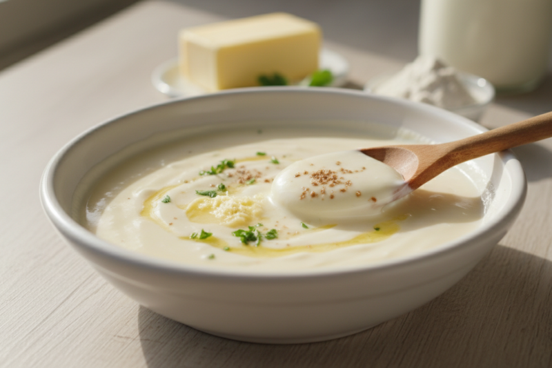 Sos beszamelowy - sprawdzony przepis na idealnie aksamitny krem bez grudek