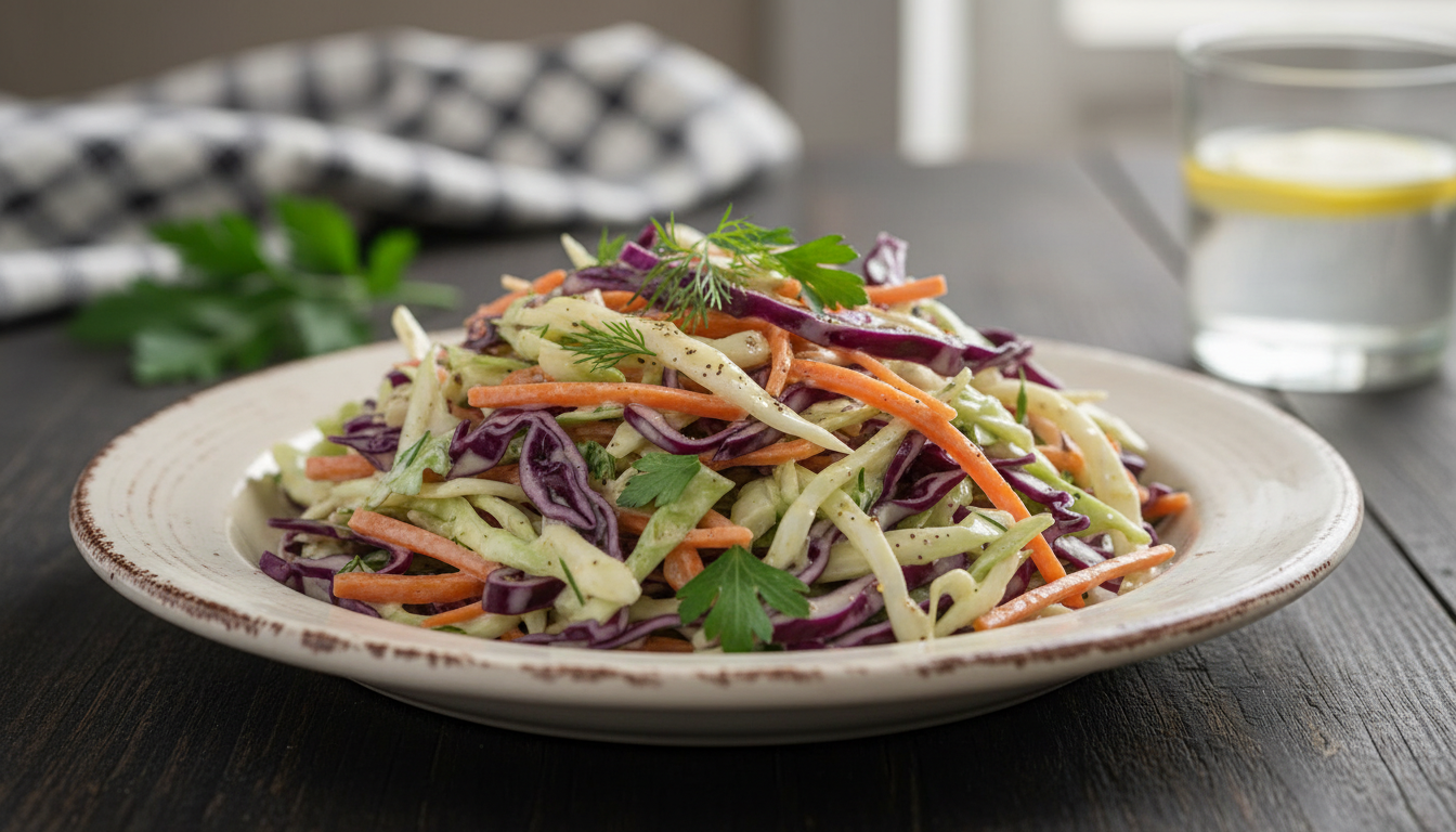 Surówka colesław przepis - sekret idealnie kremowego sosu i chrupiącej kapusty