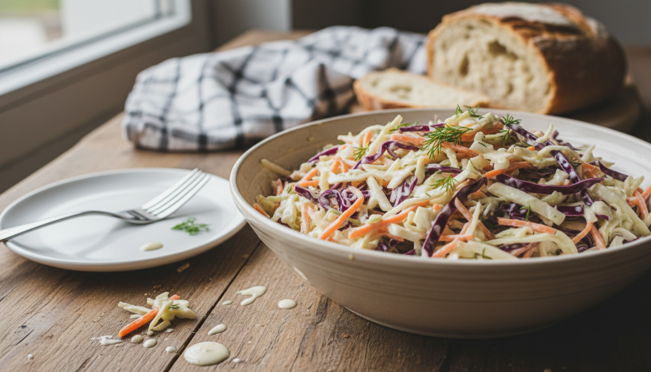 Surówka colesław przepis - sekret idealnie kremowego sosu i chrupiącej kapusty