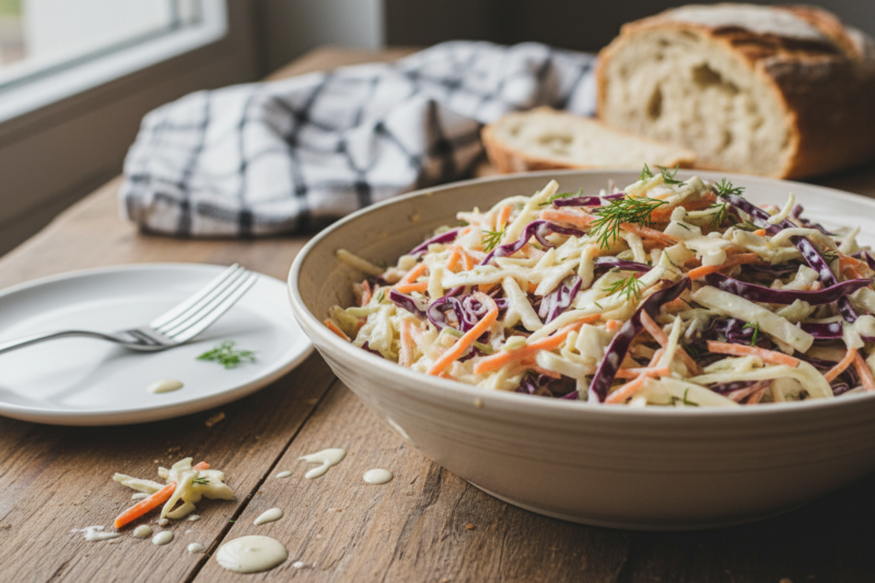 Surówka colesław przepis - sekret idealnie kremowego sosu i chrupiącej kapusty