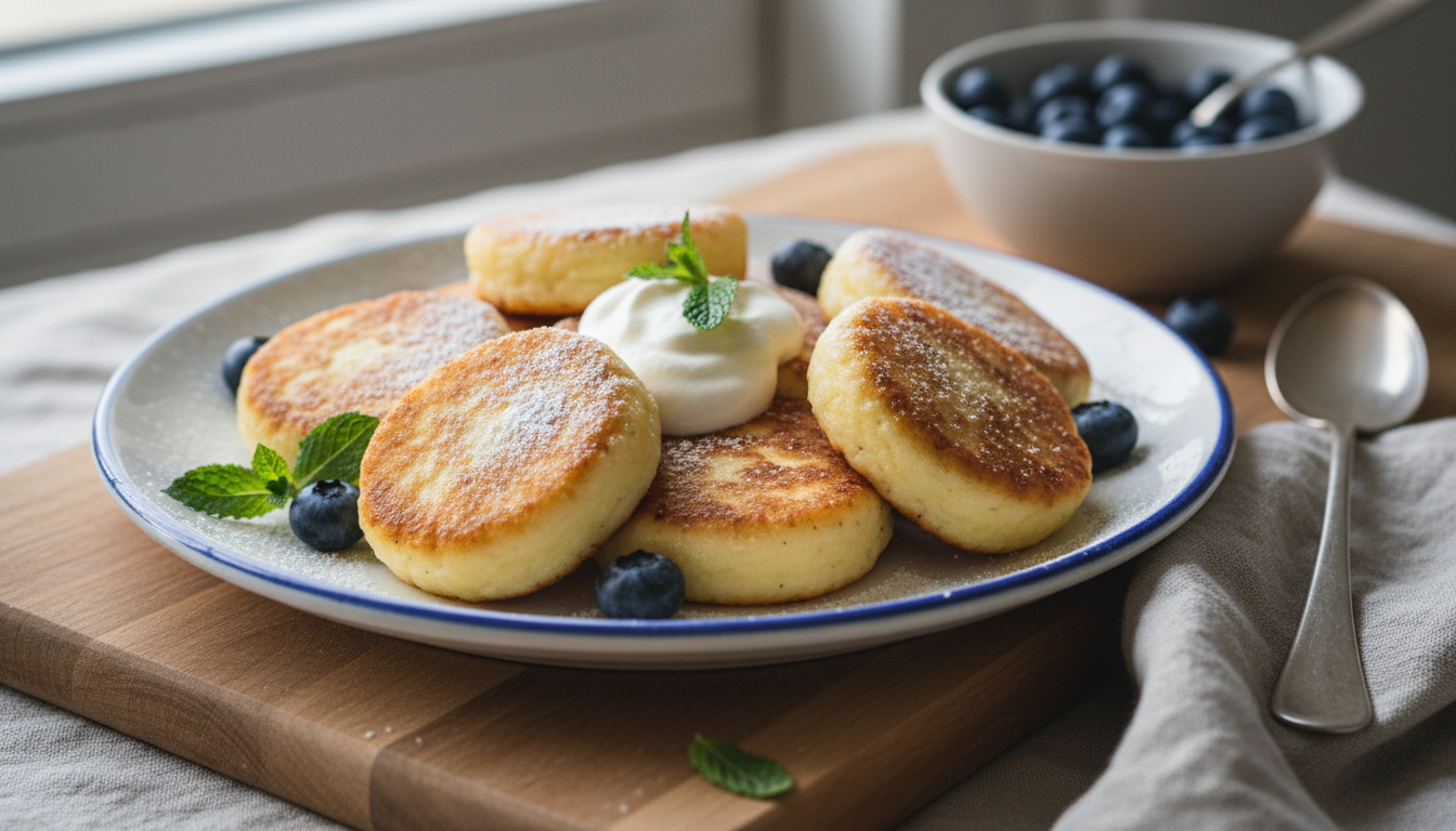 Syrniki przepis - puszyste placuszki twarogowe które rozpływają się w ustach