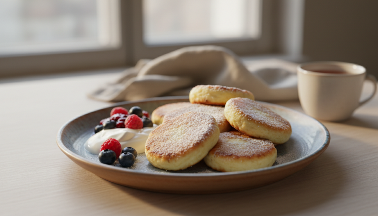 Syrniki przepis - puszyste placuszki twarogowe które rozpływają się w ustach