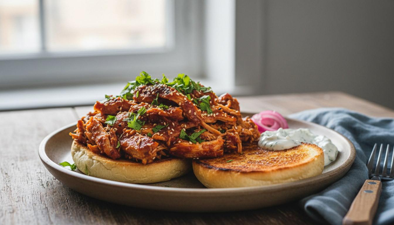 Szarpany kurczak - prosty przepis na obłędnie soczyste mięso do burgerów i tacosów