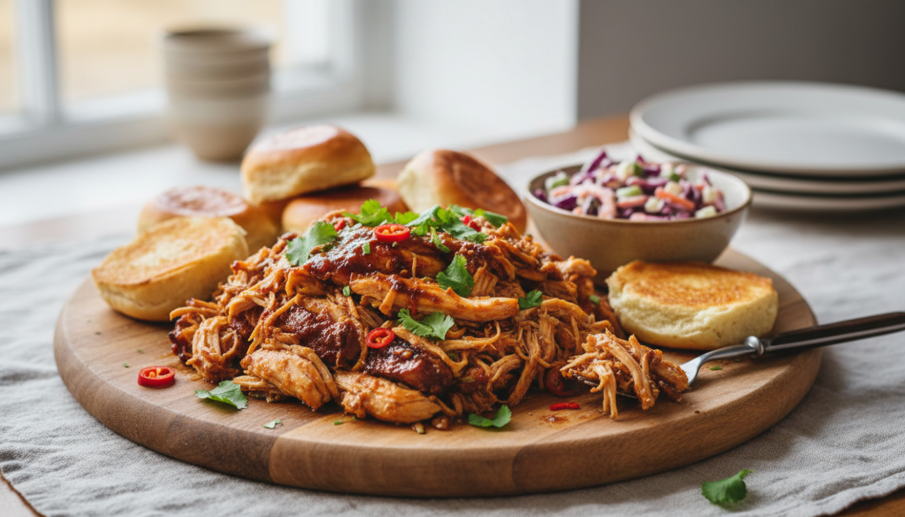 Szarpany kurczak - prosty przepis na obłędnie soczyste mięso do burgerów i tacosów