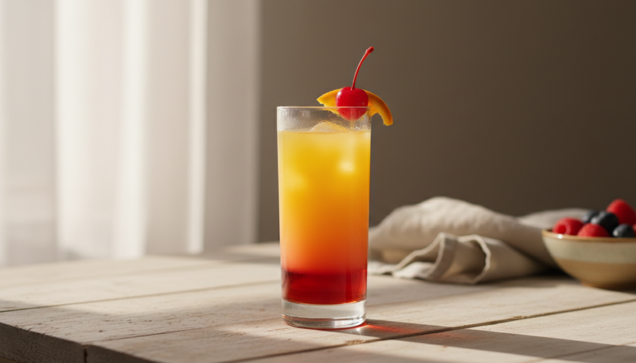 Tequila Sunrise przepis - odkryj sekret idealnych warstw i smaku lata