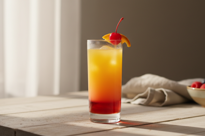 Tequila Sunrise przepis - odkryj sekret idealnych warstw i smaku lata