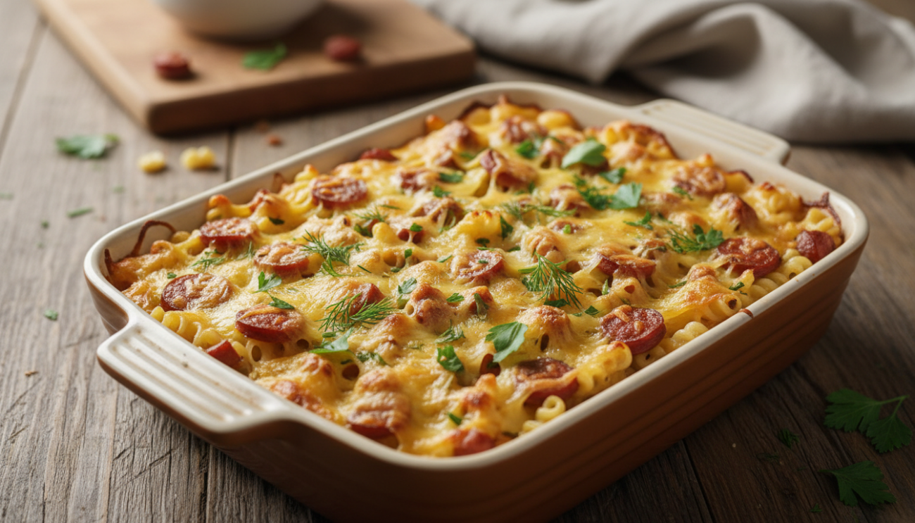 Zapiekanka makaronowa - prosty przepis na obłędnie kremowy obiad dla całej rodziny