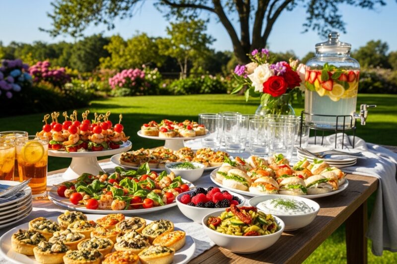 Catering na garden party – jak dobrać menu na kilka godzin?